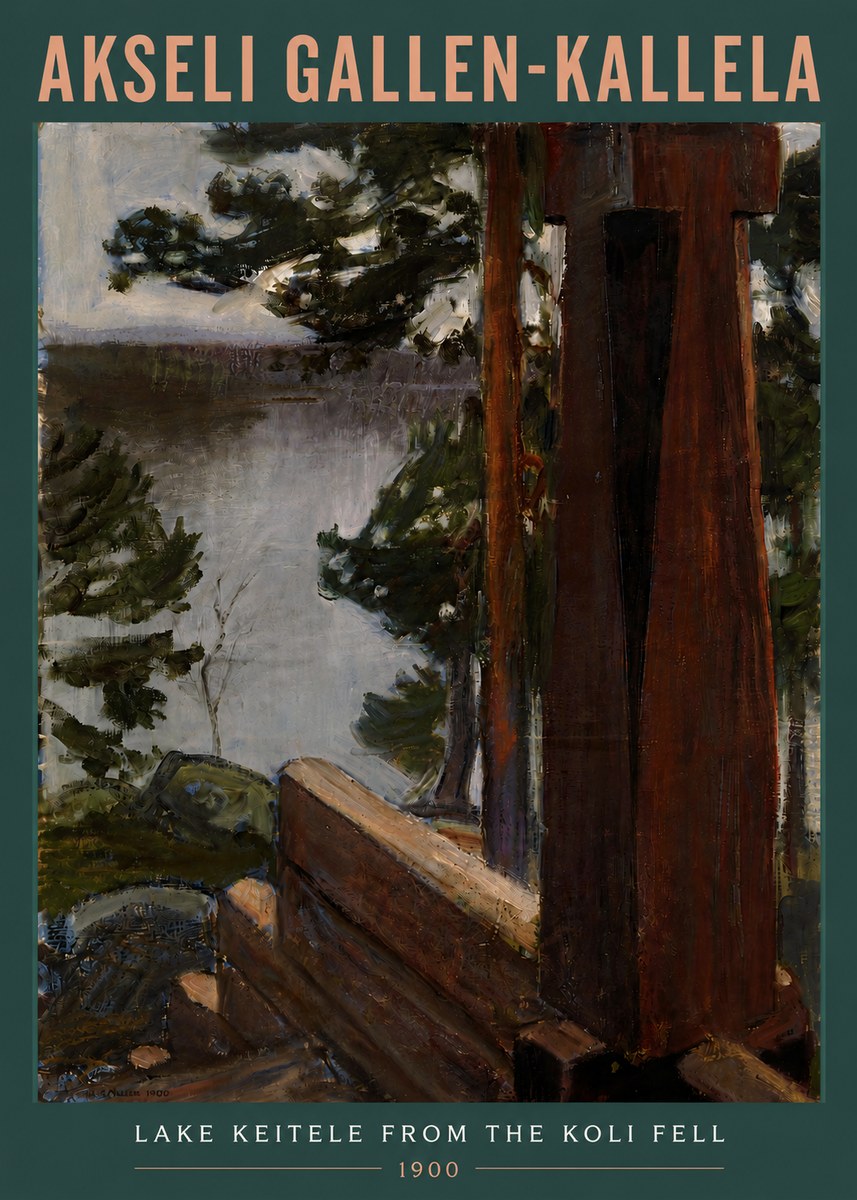 Akseli Gallen-Kallela Lake Keitele from the Koli Fell No5 - Póster