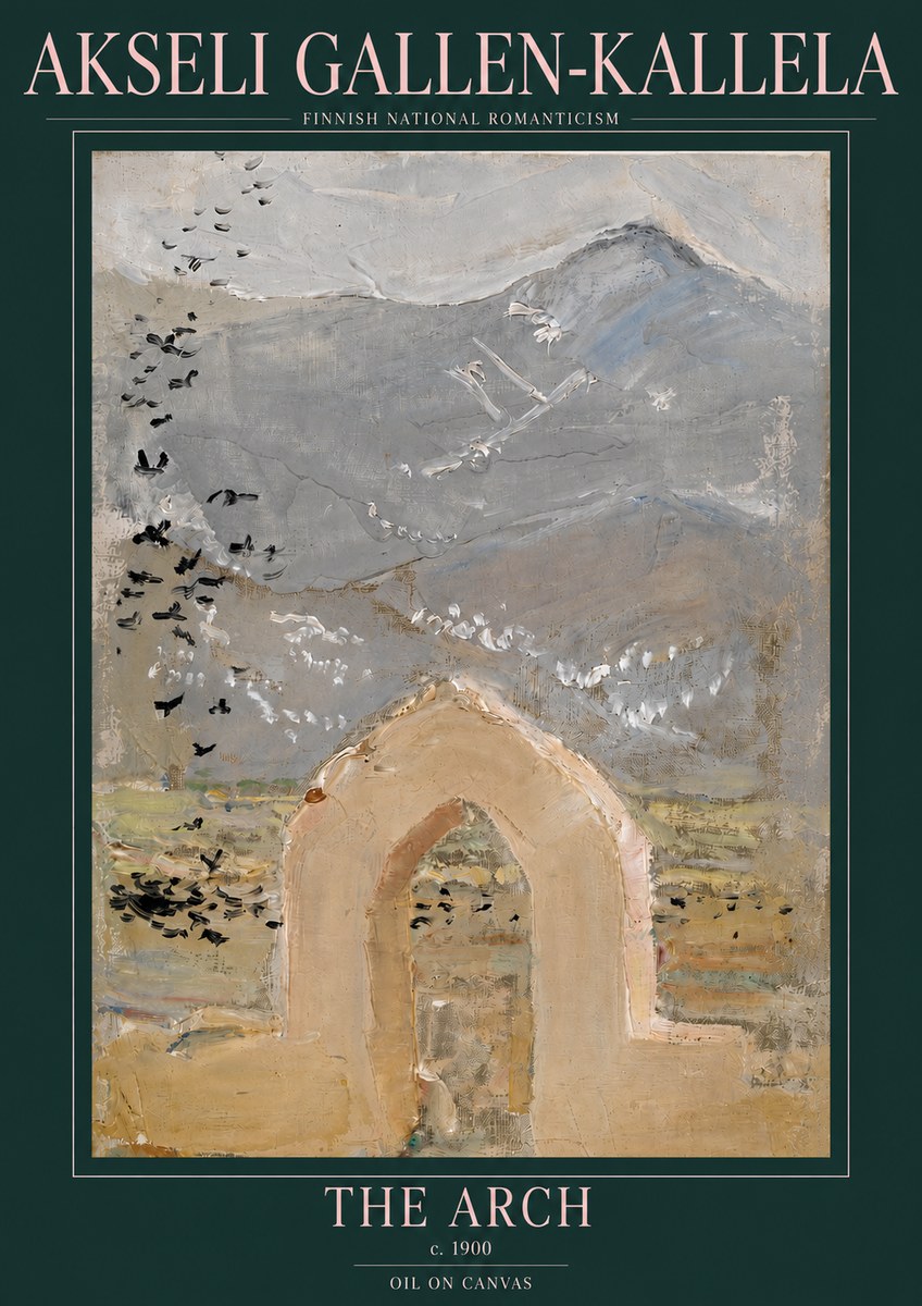 Akseli Gallen-Kallela The Arch No3 - Póster