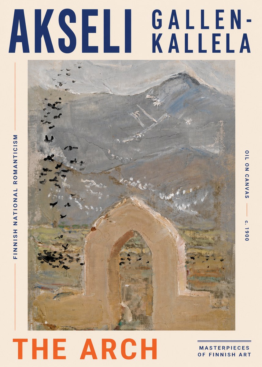 Akseli Gallen-Kallela The Arch No4 - Póster