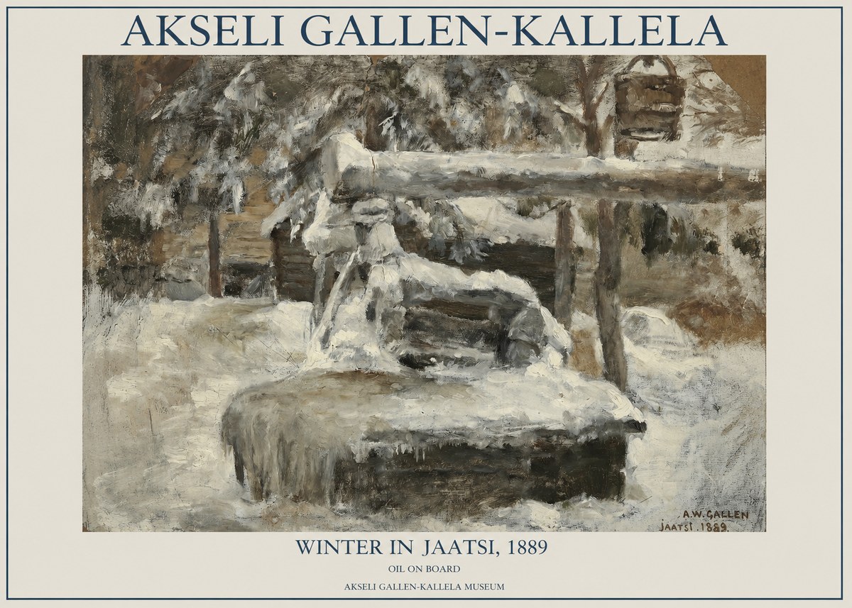 Akseli Gallen-Kallela Winter in Jaatsi, 1889 No1 - Póster