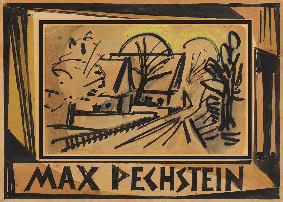 Max Pechstein Abstract Village Landscape No1 - Póster