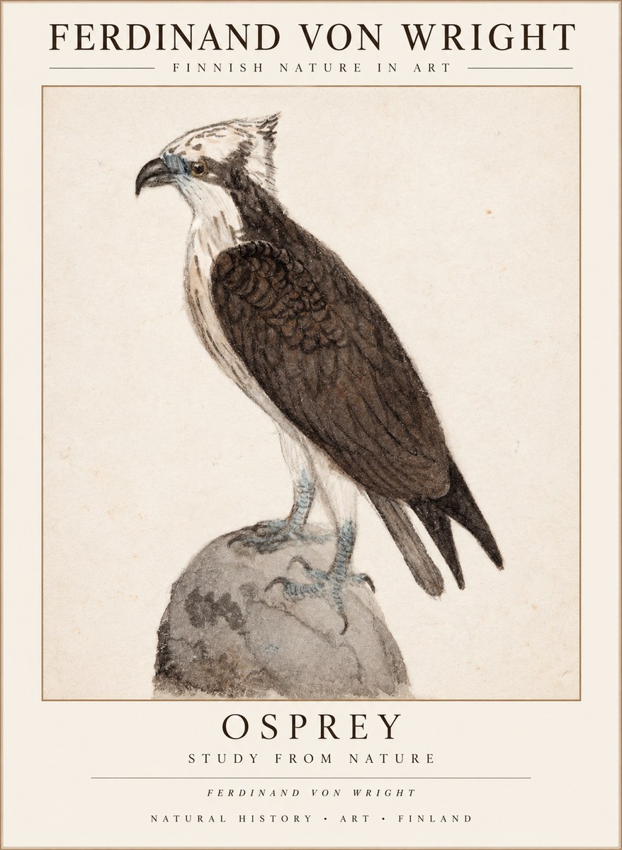 Ferdinand von Wright Osprey No3 - Póster