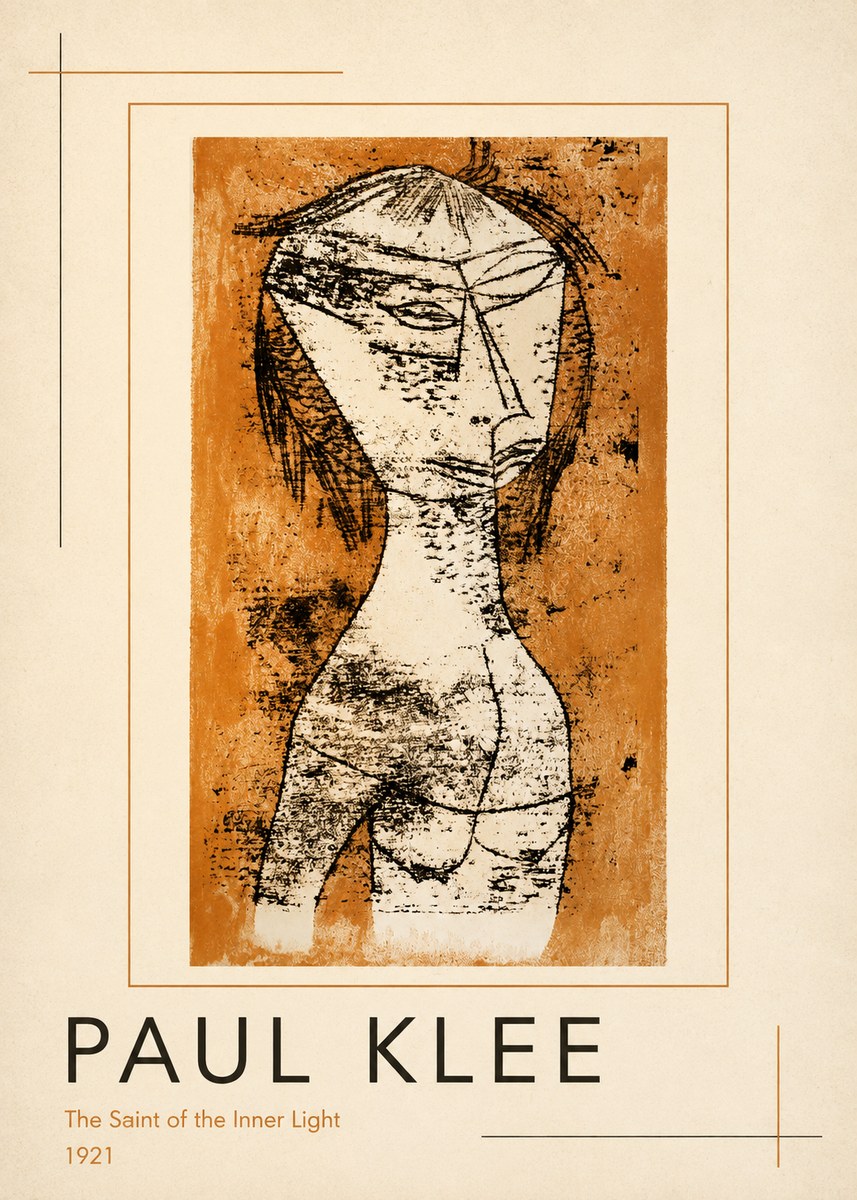 Paul Klee Die Heilige Vom Innern Licht No3 - Póster