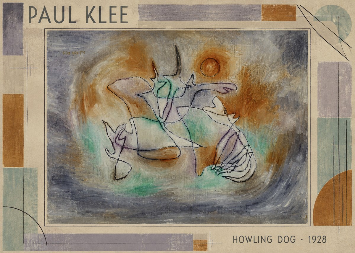 Paul Klee Howling Dog No1 - Póster