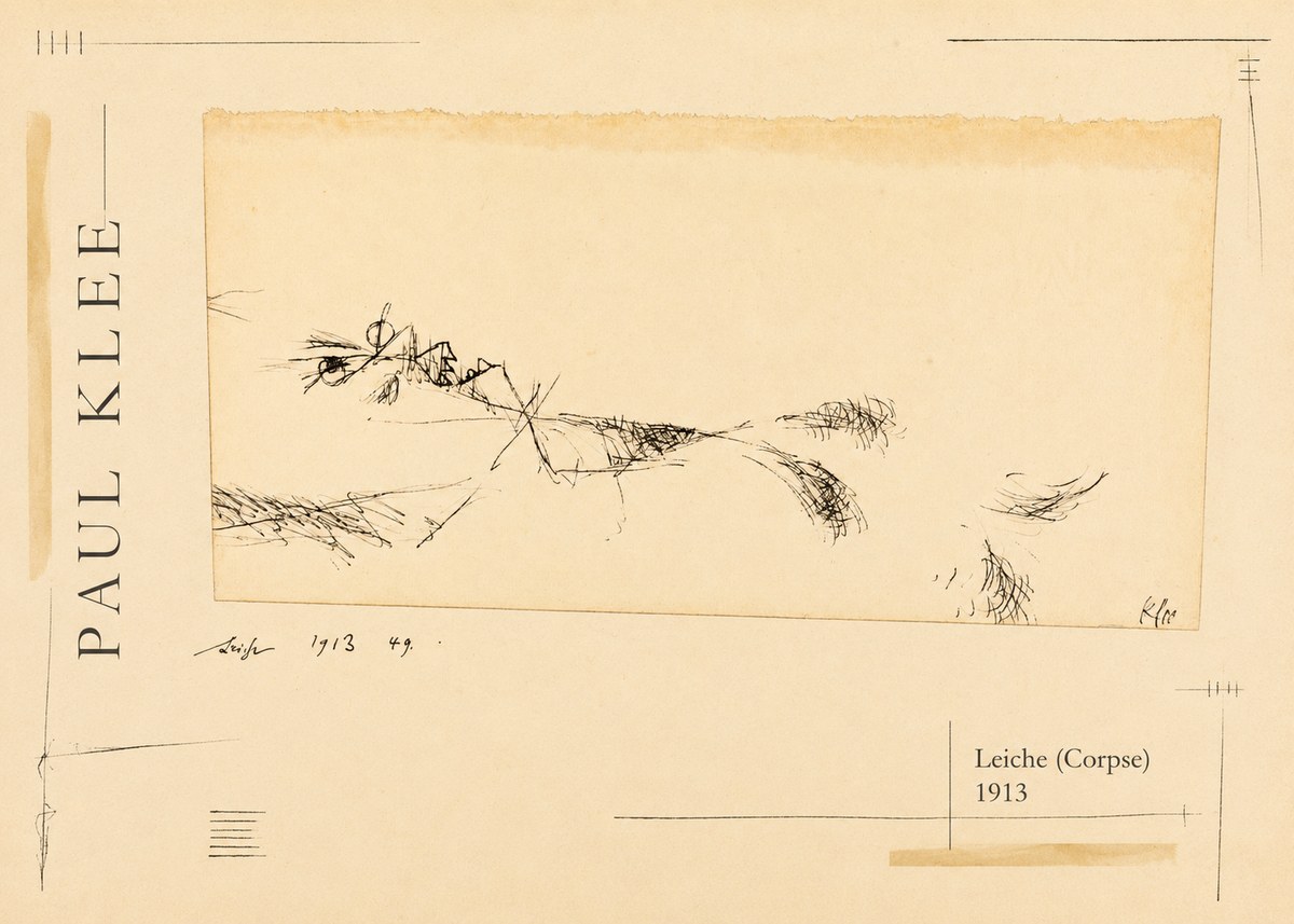 Paul Klee Leiche (Corpse) No2 - Póster