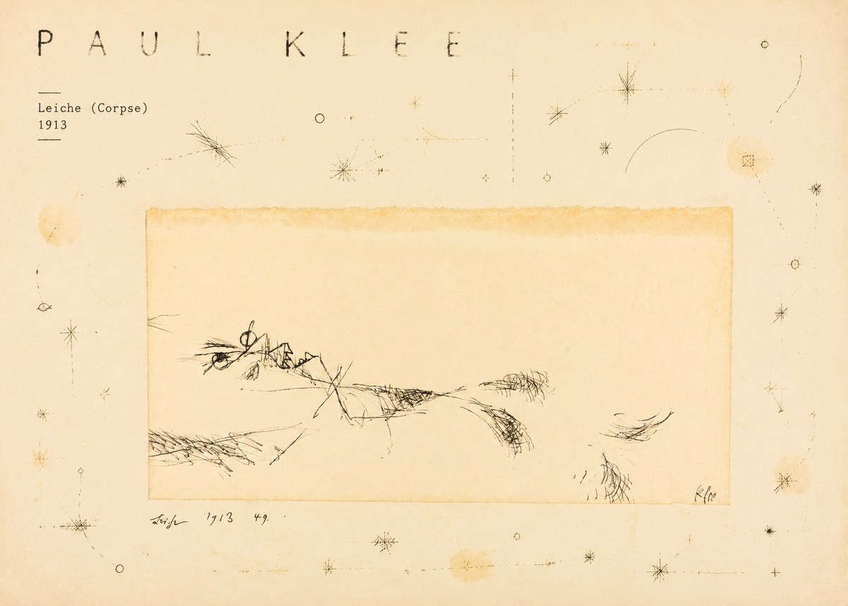 Paul Klee Leiche (Corpse) No4 - Póster
