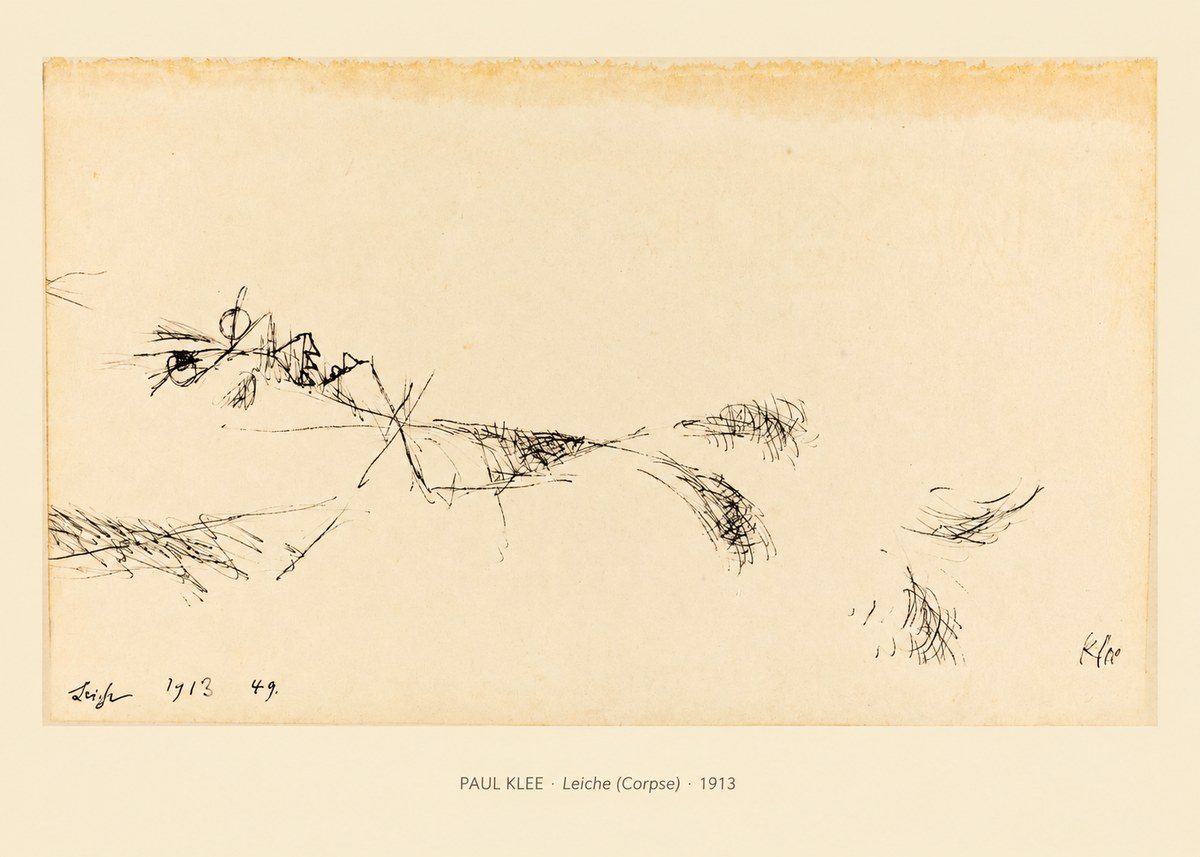 Paul Klee Leiche (Corpse) No6 - Póster