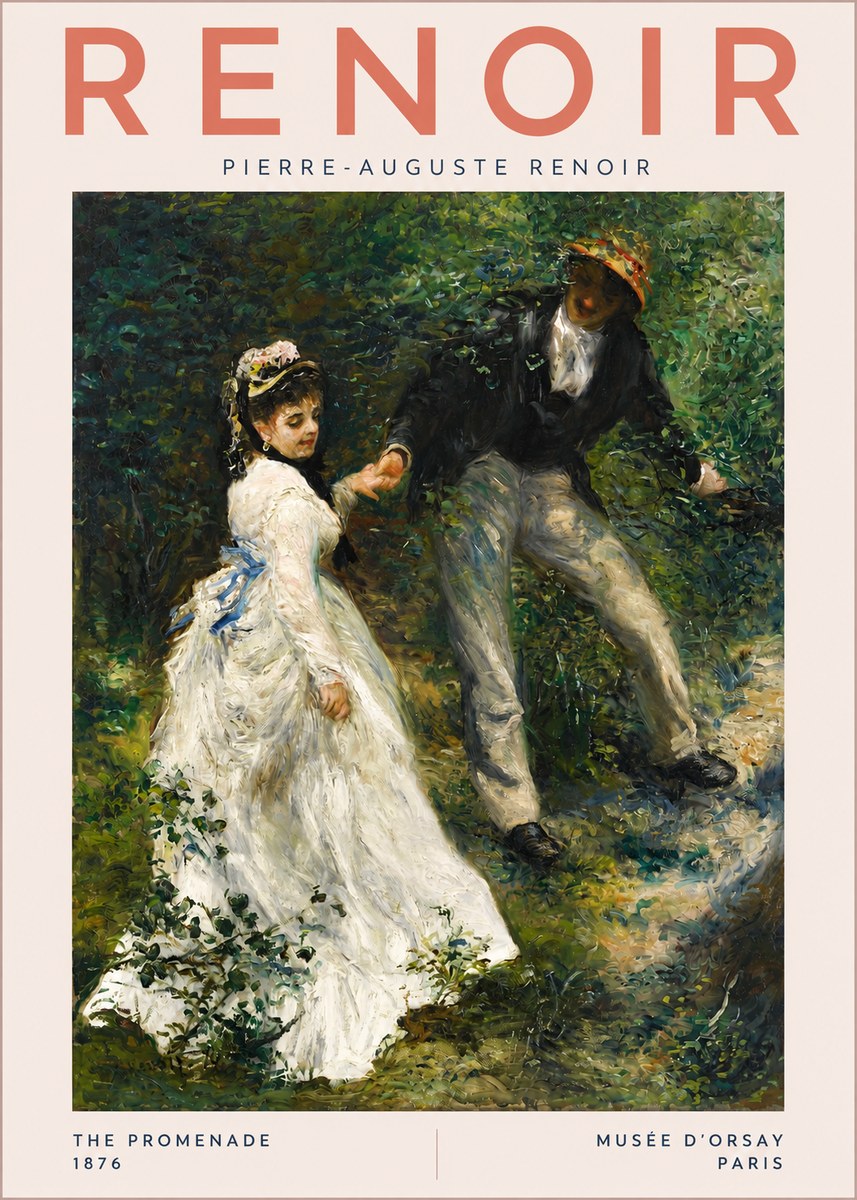 Renoir The Promenade No3 - Póster