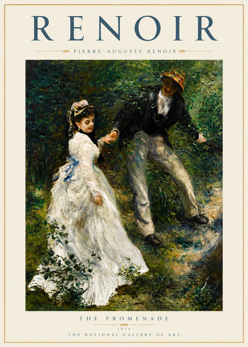 Renoir The Promenade No4 - Póster