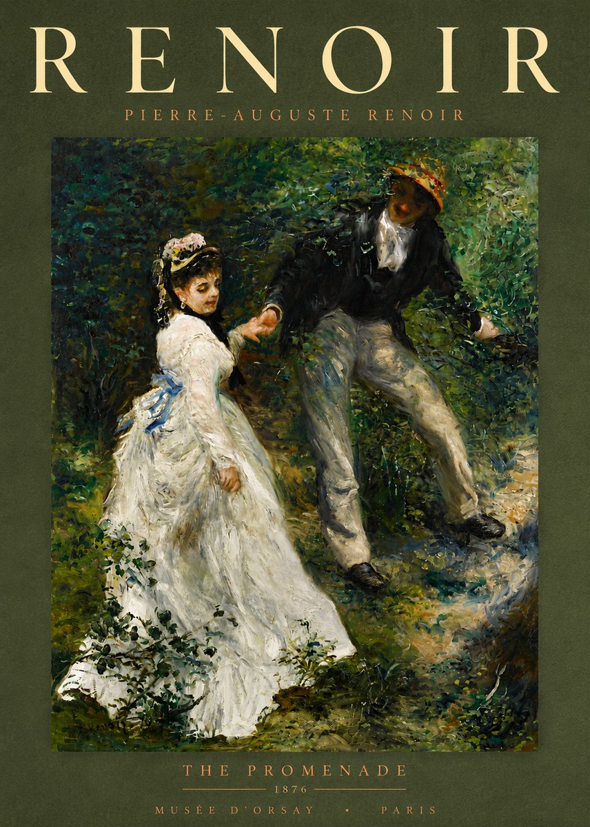 Renoir The Promenade No5 - Póster