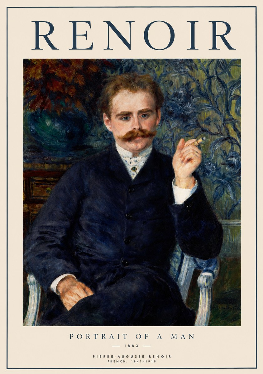 Renoir Portrait of a Man I No1 - Póster
