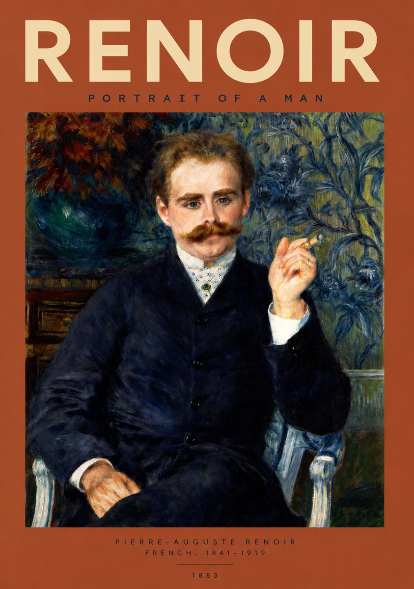 Renoir Portrait of a Man I No2 - Póster