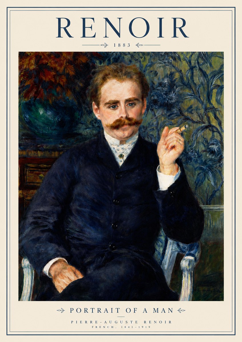 Renoir Portrait of a Man I No3 - Póster