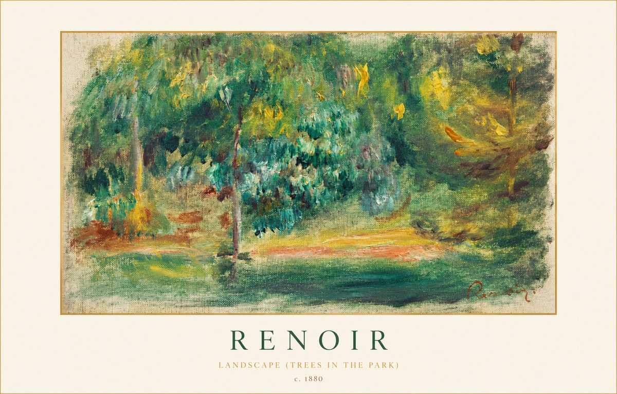 Renoir Landscape (Trees in the Park) No1 - Póster