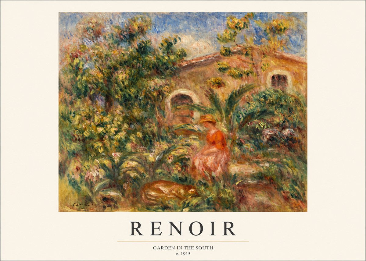 Renoir Garden in the South No1 - Póster
