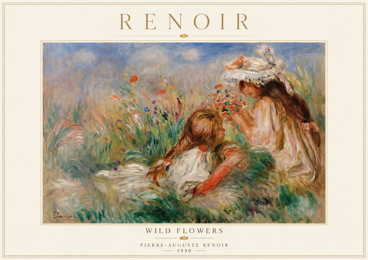 Renoir Wild Flowers No5 - Póster