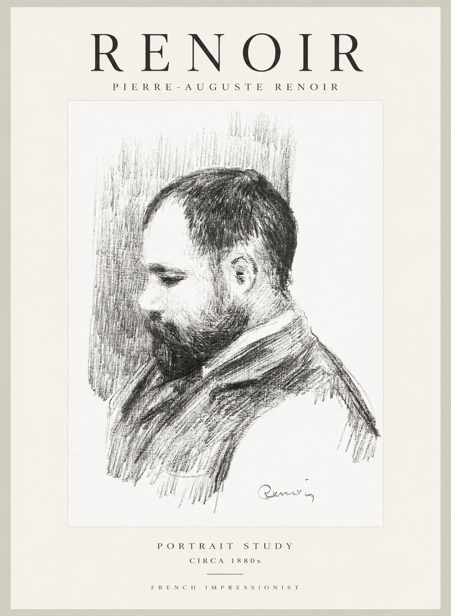Renoir Portrait Study I No1 - Póster