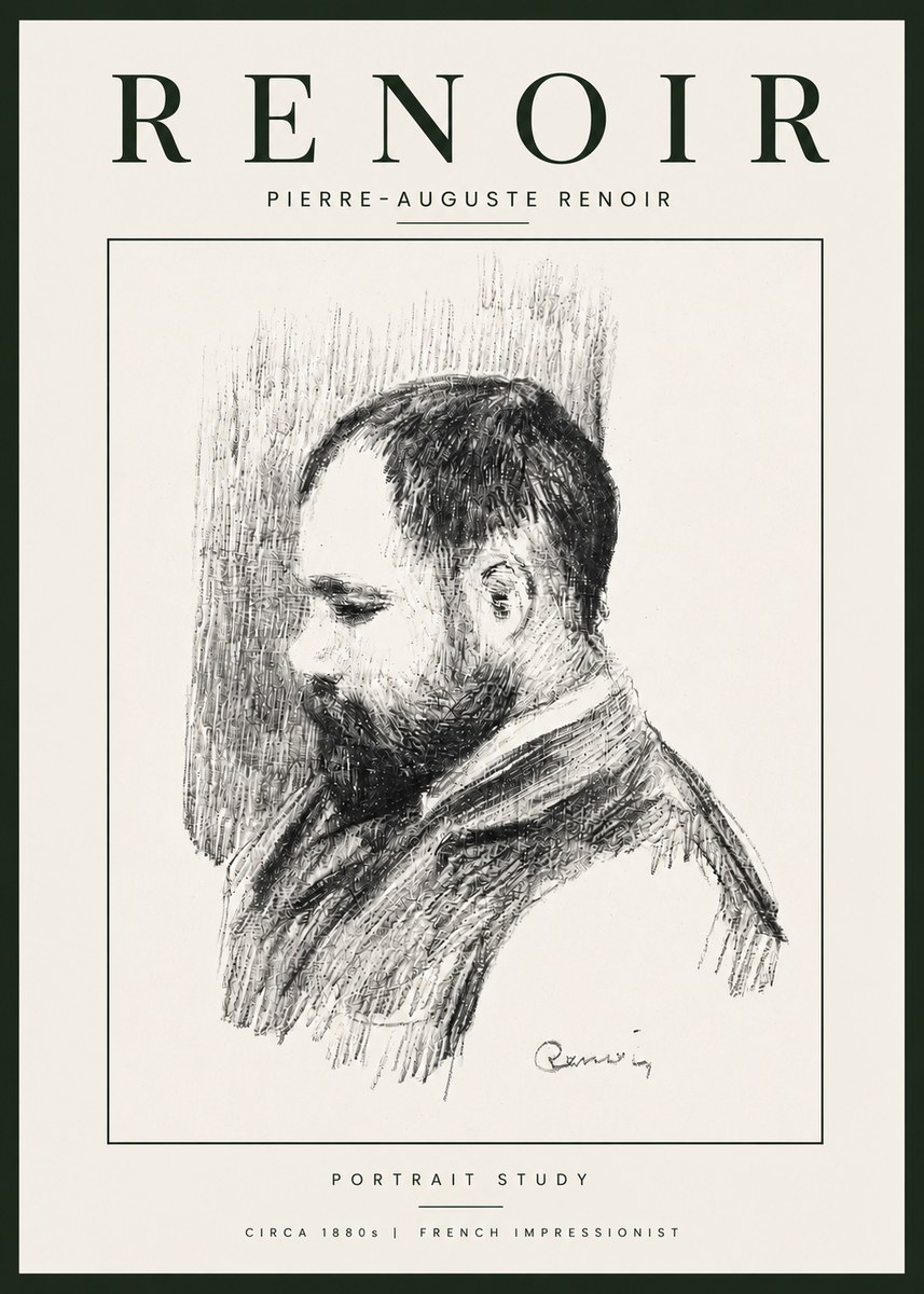 Renoir Portrait Study I No6 - Póster