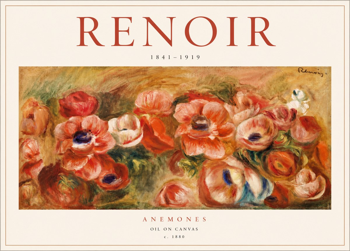 Renoir Anemones No2 - Póster