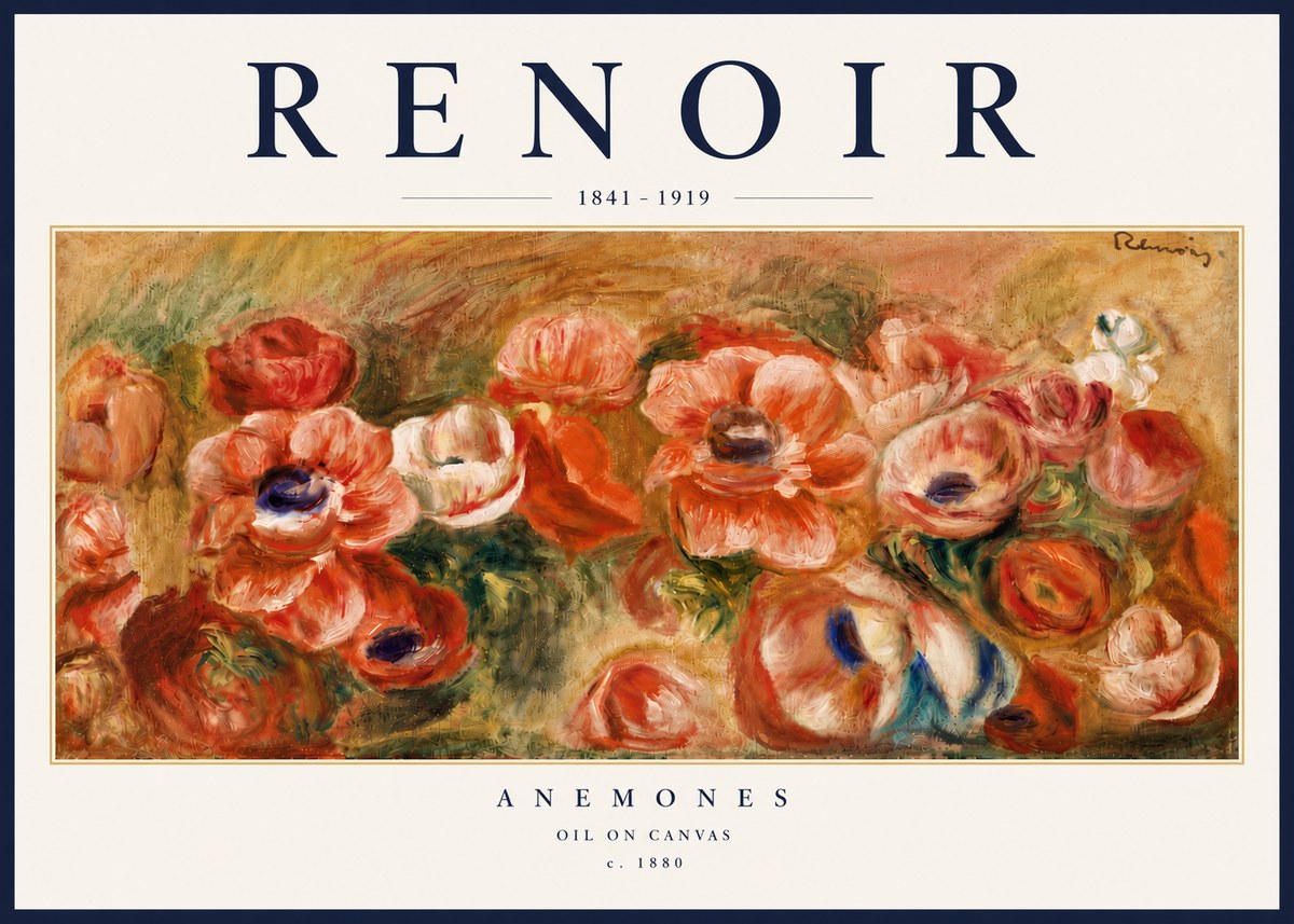 Renoir Anemones No6 - Póster