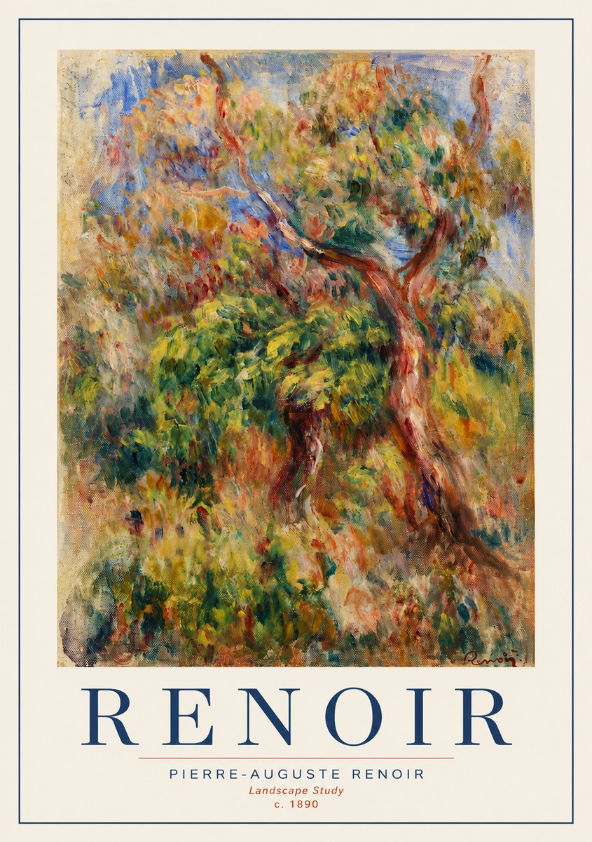 Renoir Landscape Study No3 - Póster