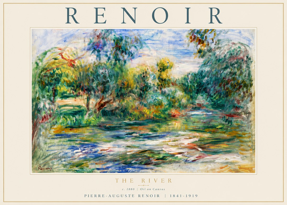 Renoir The River No5 - Póster