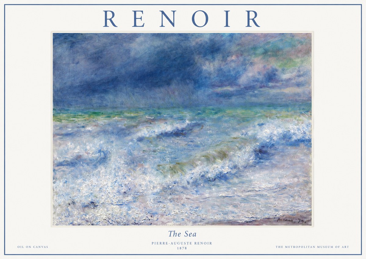 Renoir The Sea No1 - Póster