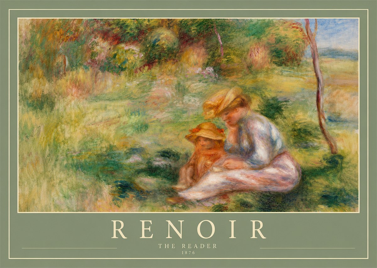 Renoir The Reader No2 - Póster