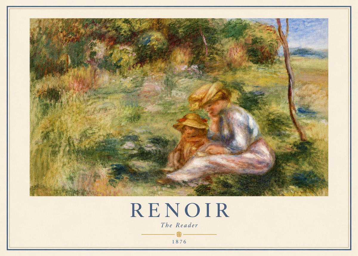 Renoir The Reader No4 - Póster