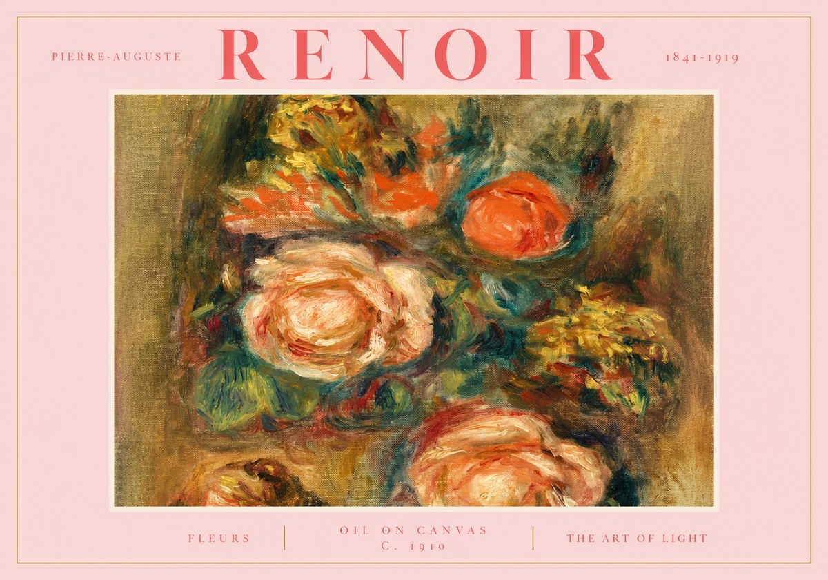 Renoir Fleurs No2 - Póster