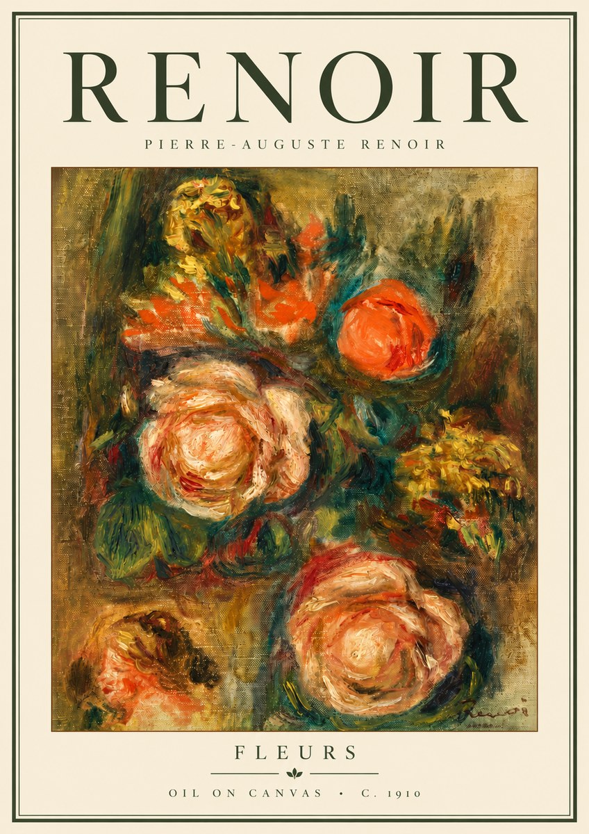 Renoir Fleurs No5 - Póster