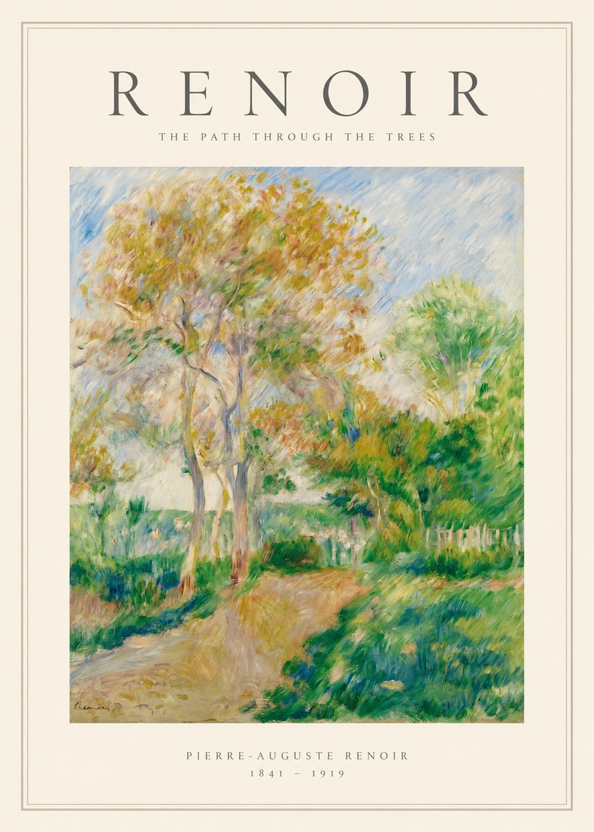 Renoir The Path Through the Trees No1 - Póster