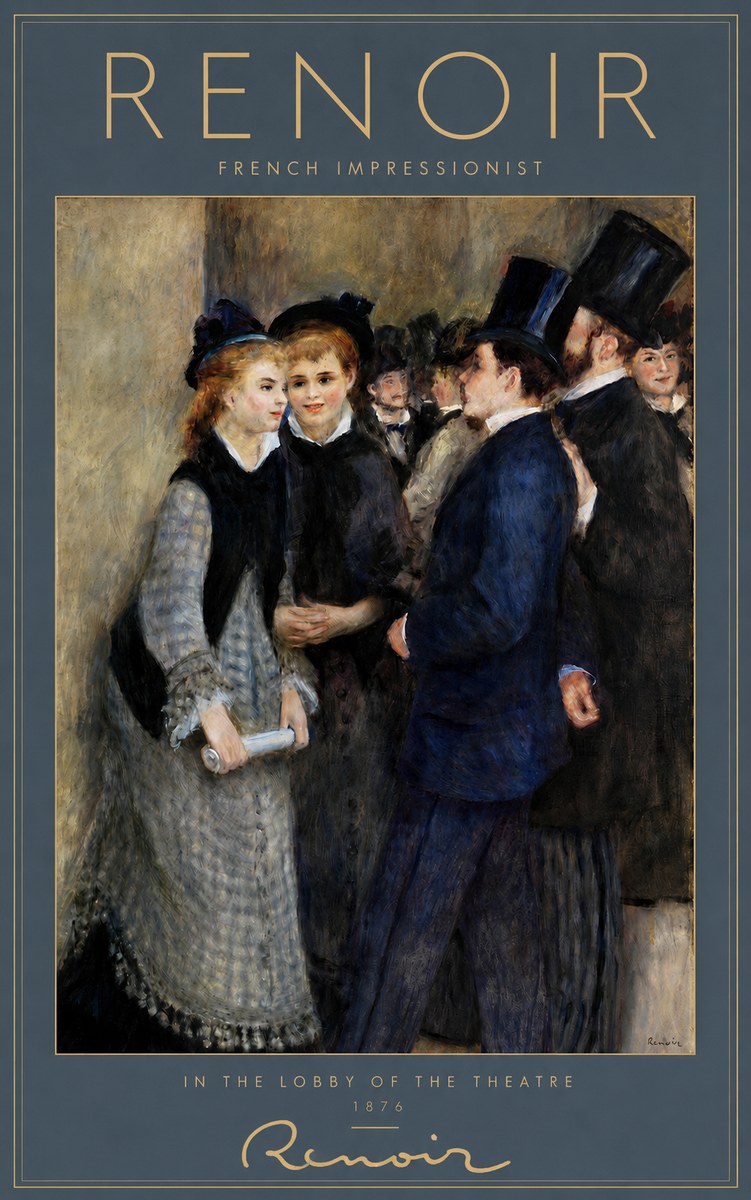 Renoir In the Lobby of the Theatre No2 - Póster