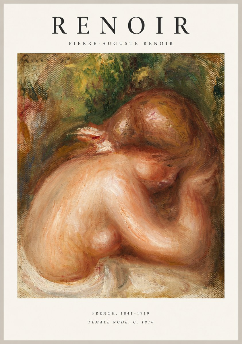 Renoir Female Nude, C. 1910 No1 - Póster