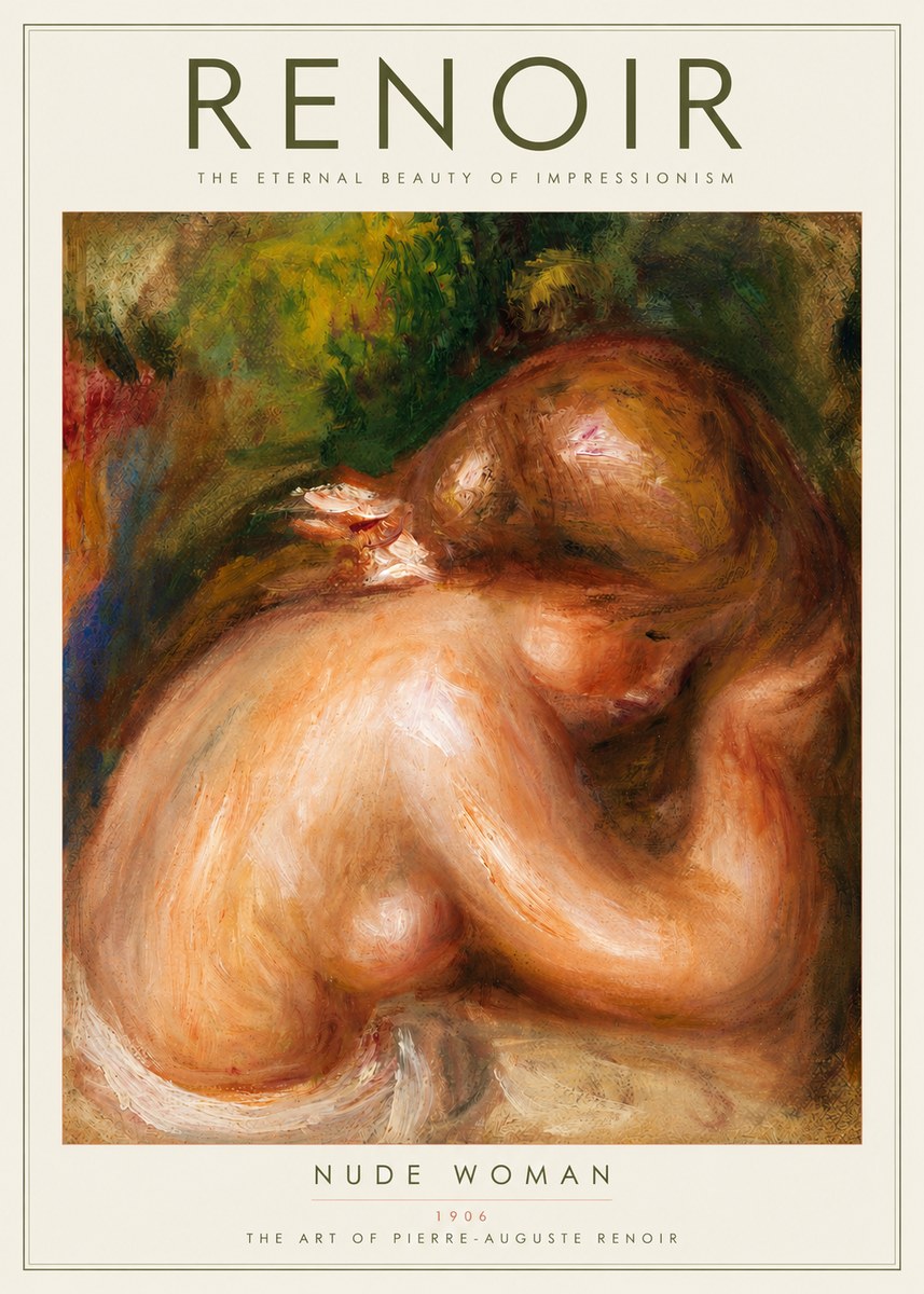 Renoir Female Nude, C. 1910 No2 - Póster