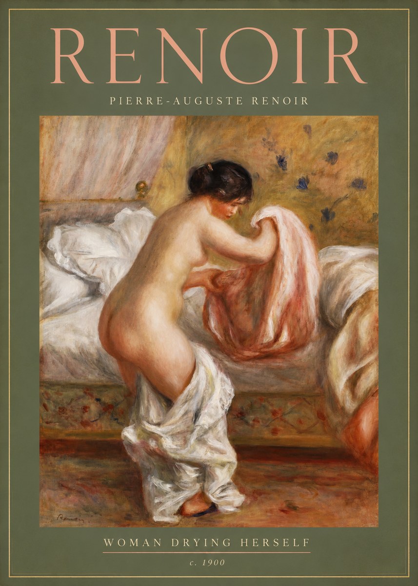 Renoir Woman Drying Herself No2 - Póster