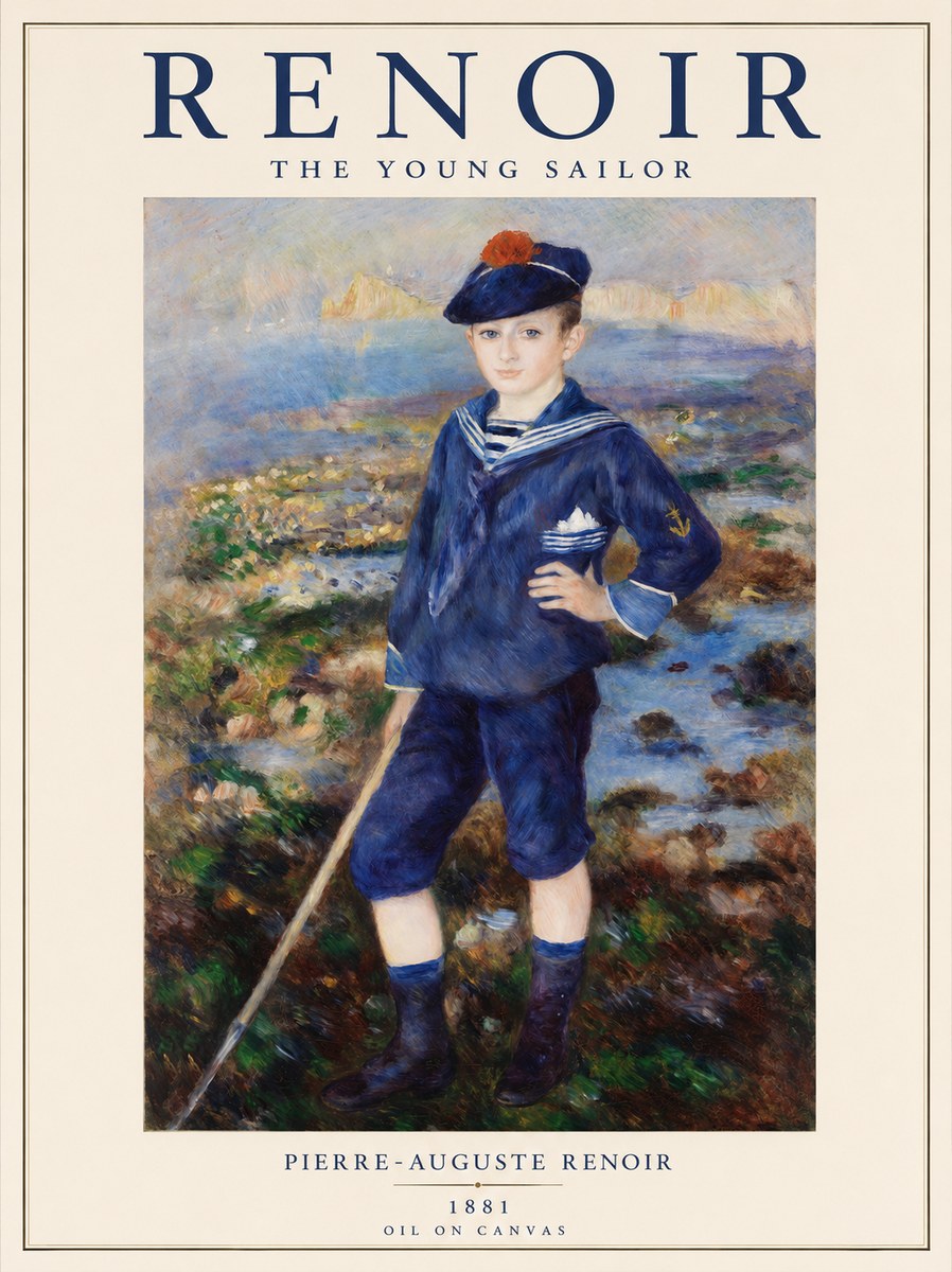 Renoir The Young Sailor No1 - Póster