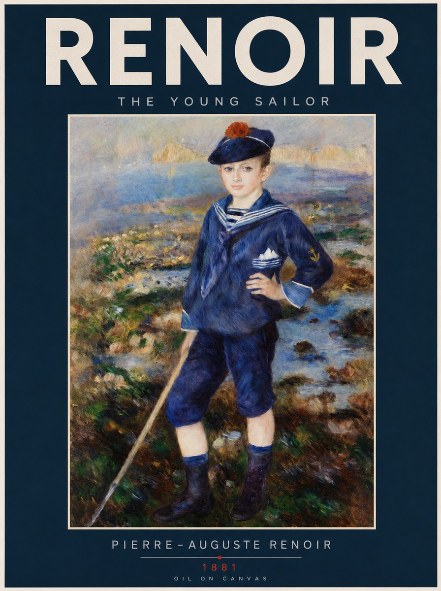 Renoir The Young Sailor No2 - Póster