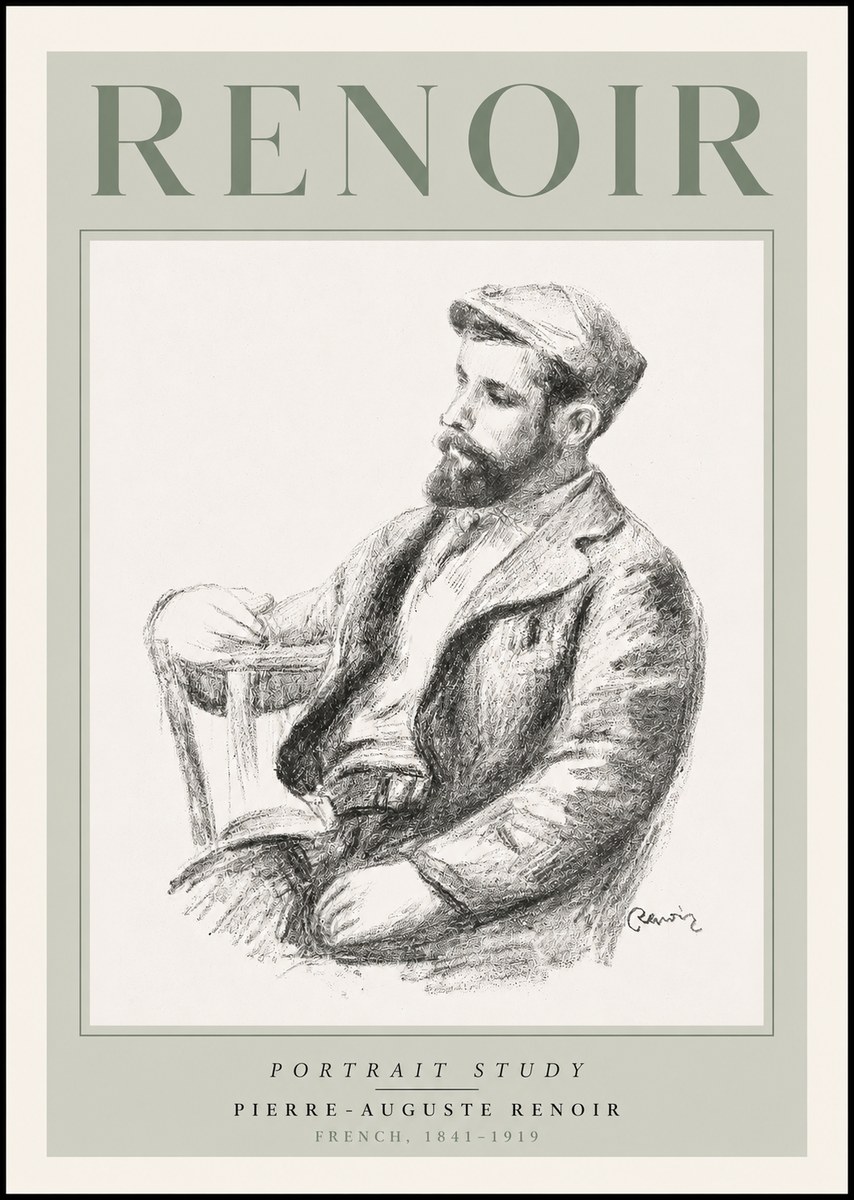 Renoir Portrait Study II No3 - Póster