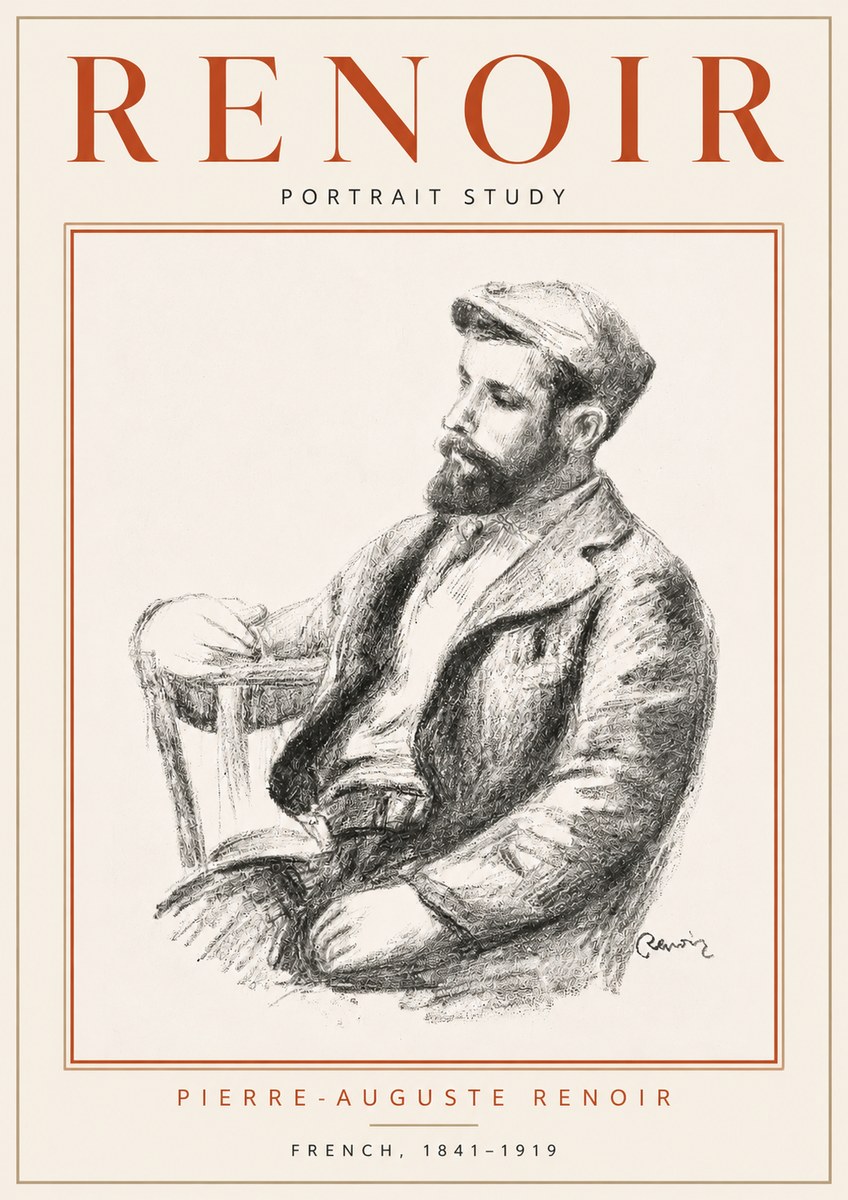 Renoir Portrait Study II No4 - Póster
