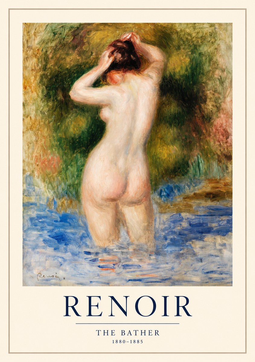 Renoir The Bather No1 - Póster