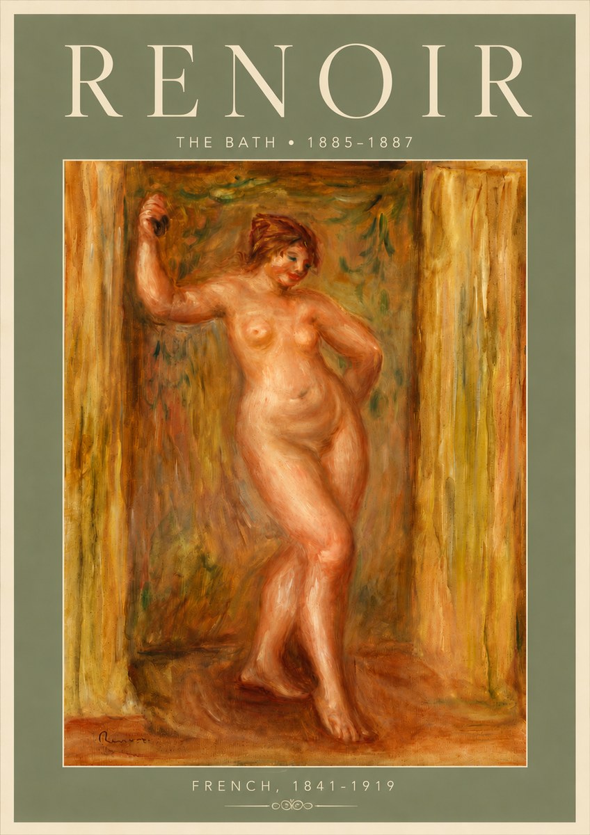 Renoir The Bath No6 - Póster