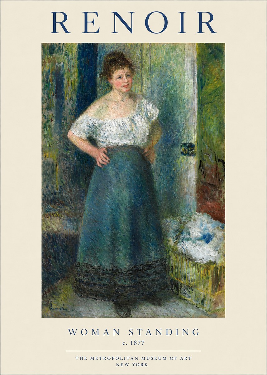 Renoir Woman Standing No1 - Póster