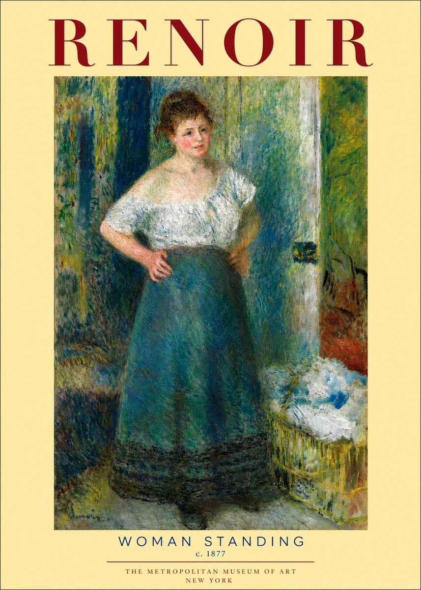 Renoir Woman Standing No2 - Póster