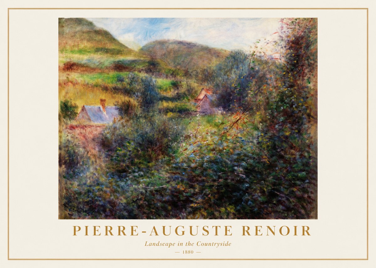 Renoir Landscape in the Countryside No1 - Póster