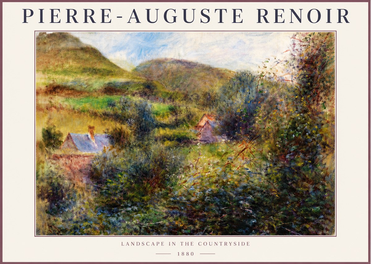 Renoir Landscape in the Countryside No4 - Póster