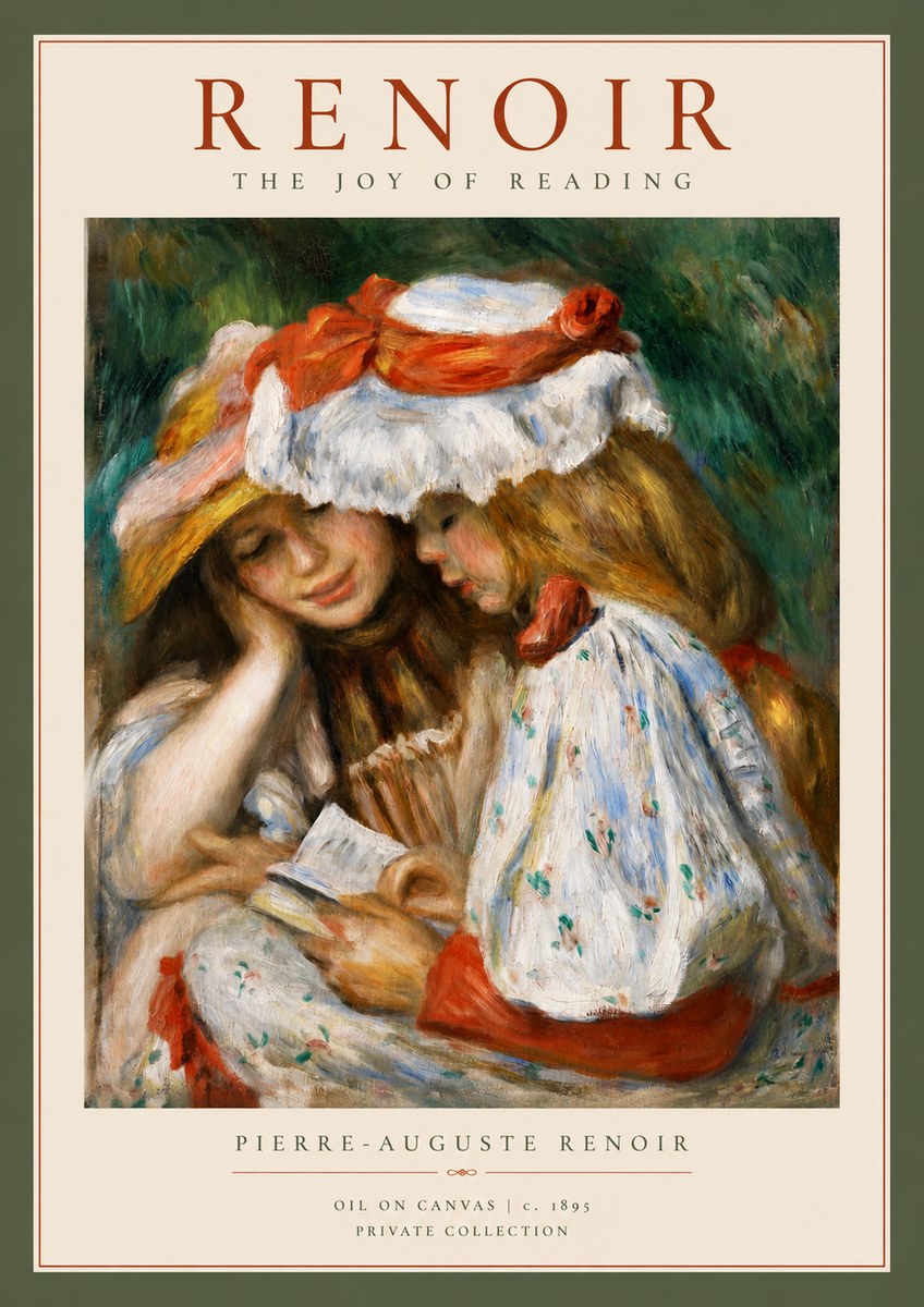 Renoir The Joy of Reading No2 - Póster