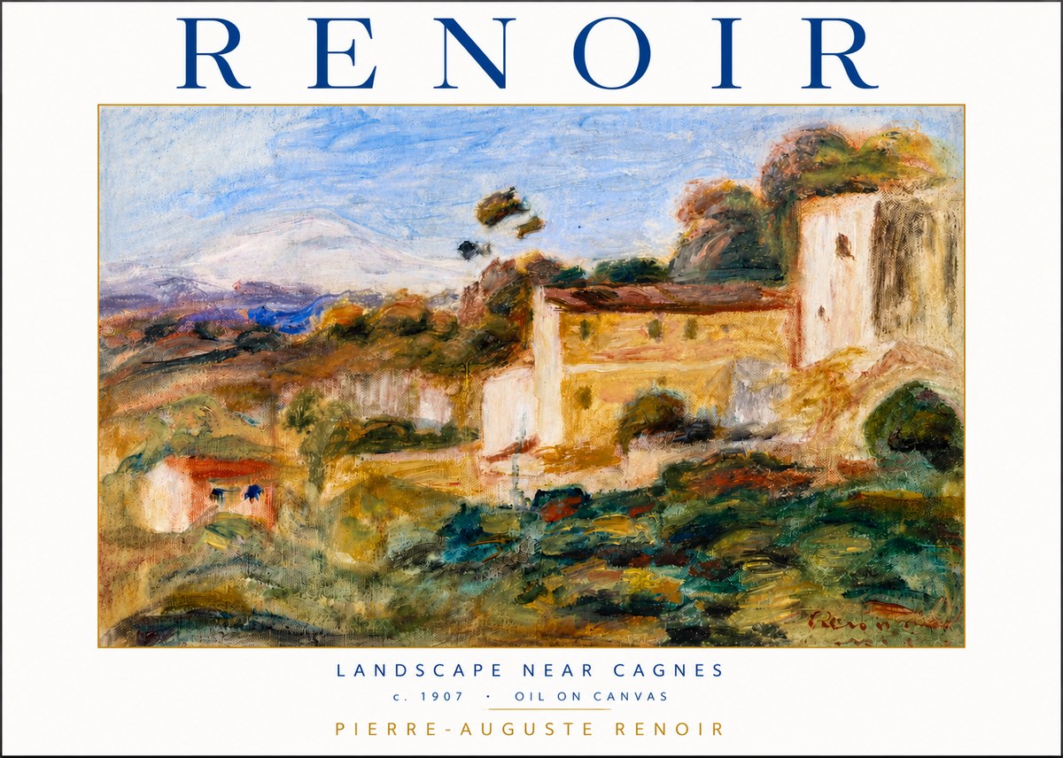 Renoir Landscape Near Cagnes No4 - Póster
