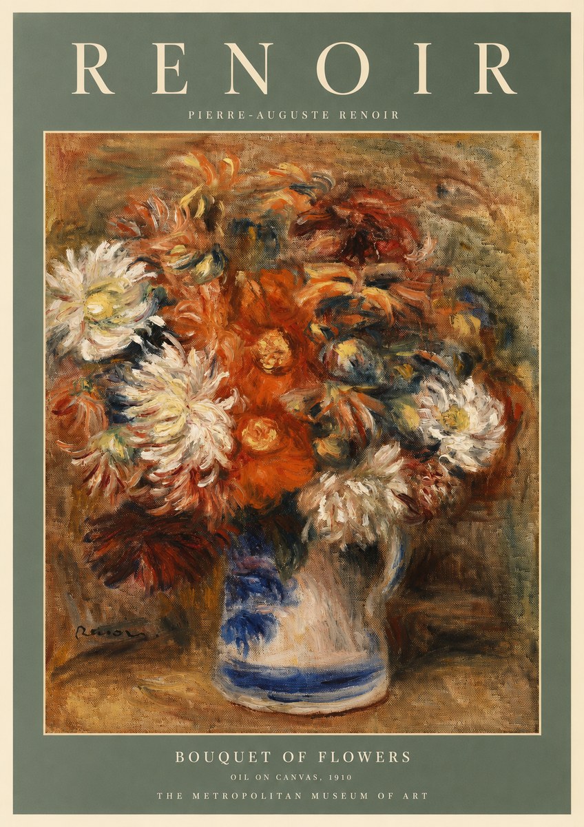 Renoir Bouquet of Flowers III No2 - Póster