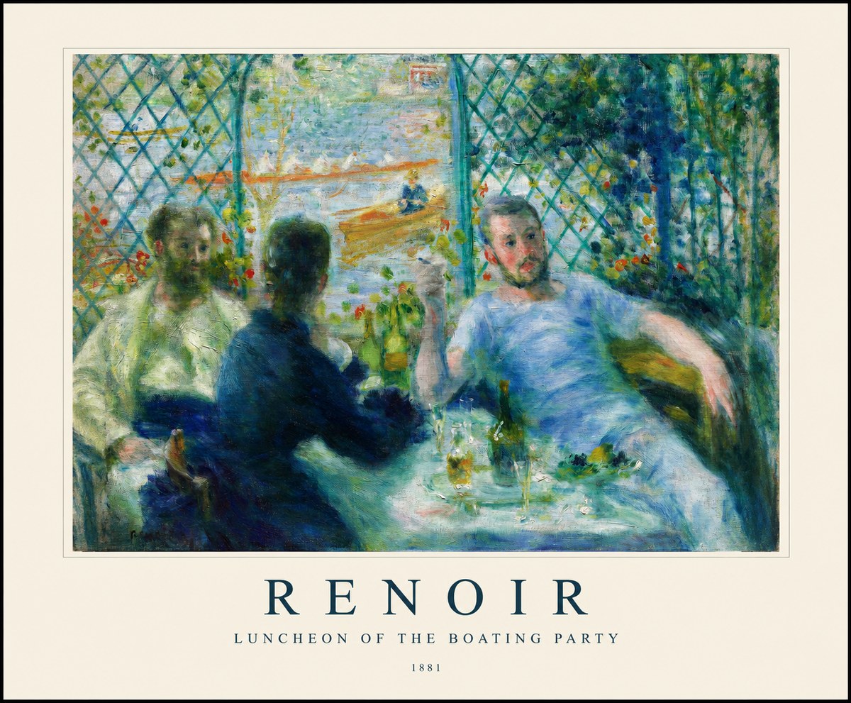 Renoir Luncheon of the Boating Party No1 - Póster